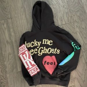 Black graphic hoodie
